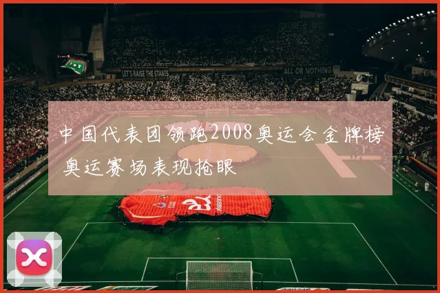 中国代表团领跑2008奥运会金牌榜 奥运赛场表现抢眼